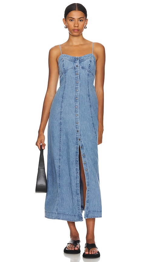 Shop Free People Just Jill Midi In Blue