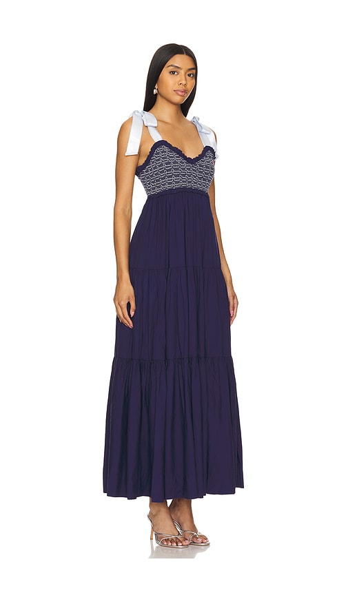 Shop Free People Bluebell Solid Maxi Dress In Navy