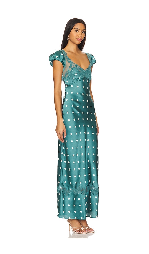 Shop Free People Butterfly Babe Midi Dress In Jade Combo