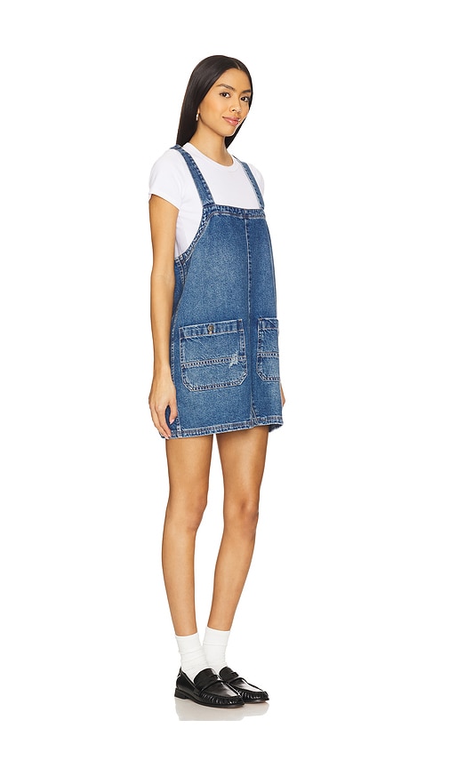 FREE PEOPLE X WE THE FREE OVERALL SMOCK MINI DRESS 