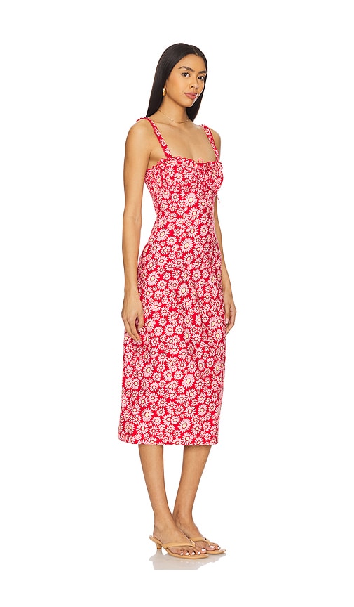 FREE PEOPLE LUCINDA PRINTED MIDI DRESS