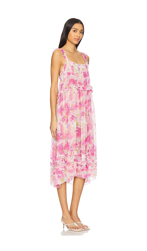 FREE PEOPLE X INTIMATELY FP MOON PHASE PRINTED MIDI DRESS