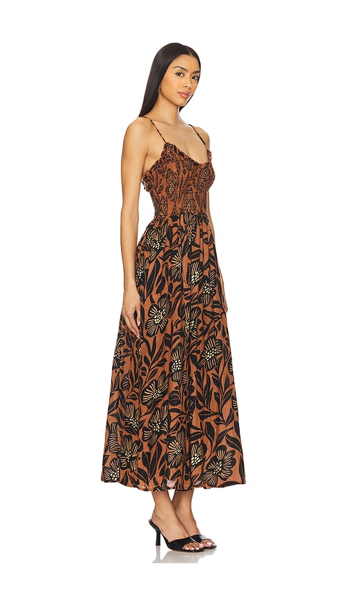 Shop Free People Sweet Nothings Midi Dress In Rust