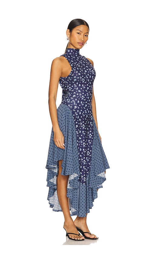 Free People X Revolve Ramada Midi Dress In Sapphire Combo