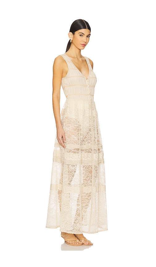 Free People Sweet Saloon Sleeveless Maxi In Neutral