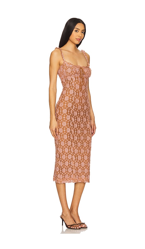 Free People Lucinda Lace Midi Ginger Combo