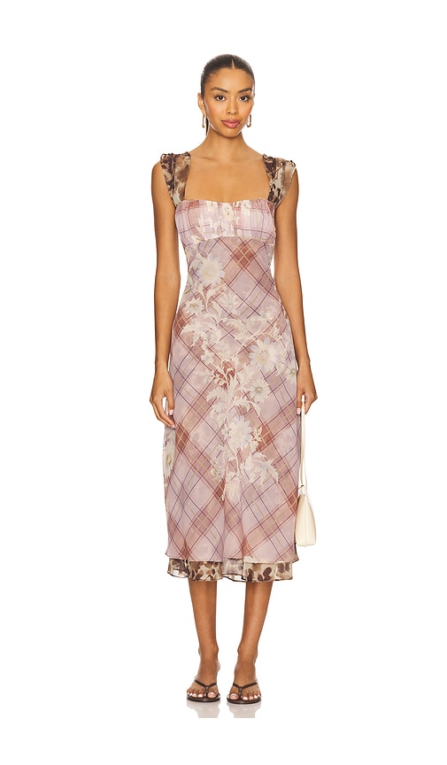 Free People Morning Dew Midi Dress In Pink