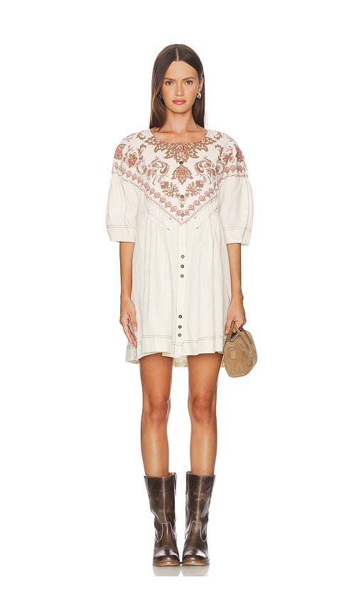Free People Orson Mini Dress In White