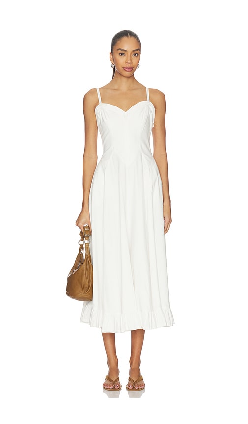 Free People free-est Marina Tie Back Cotton Crinkle Babydoll Dress in Pink  Combo | Smart Closet
