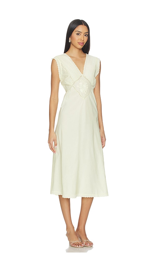  Free People Vestido Tipo Lencería Largo Medio Me + You En Color Amarillo Limon Talla L  (también En M, S, Xl, Xs). 
