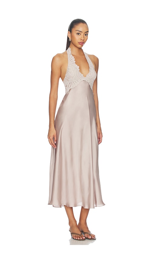  Free People Vestido De Satén Tipo Lencería Might Be Something En Color Gris Talla L  (también En M, S, Xl, Xs). 