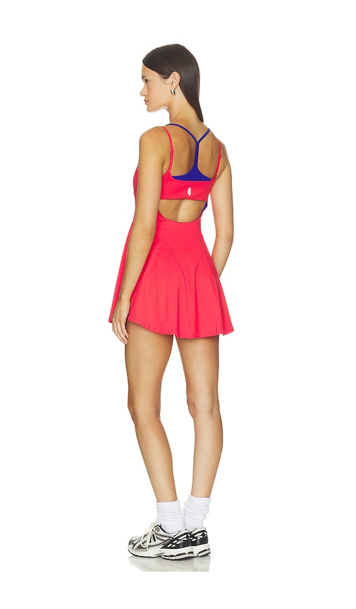  Free People Minivestido De Tenis Baseline Tennis Dress En Color Rojo Talla L  (también En M, S, Xl, Xs). 