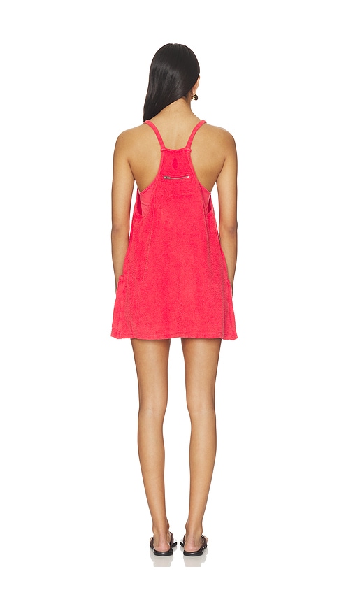  Free People Minivestido De Felpa Hot Shot Mini Towel Terry En Color Rojo Talla L  (también En M, S, Xl, Xs). 