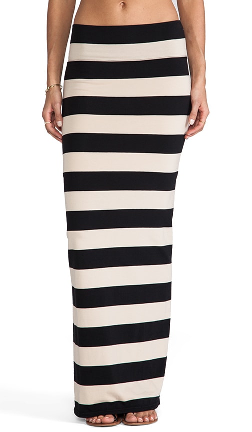 Stripe Column Skirt