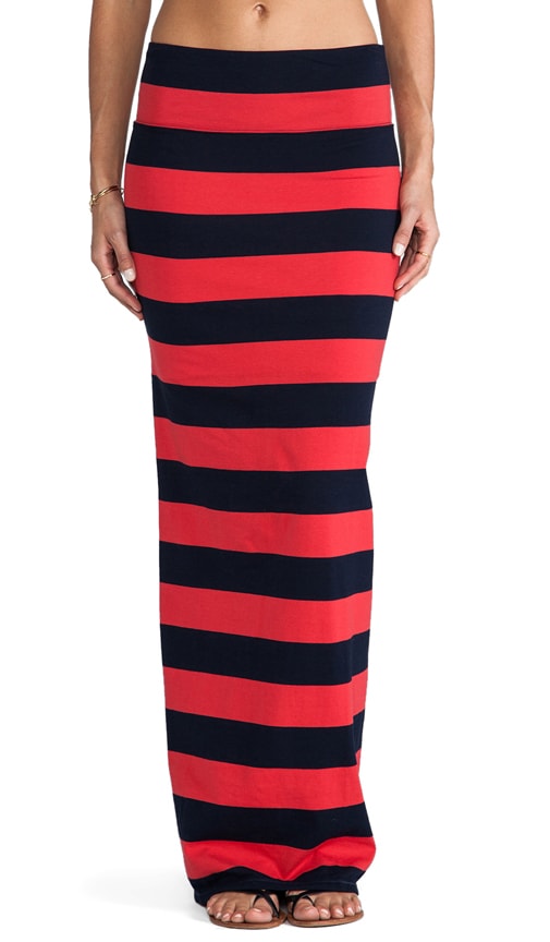 Stripe Column Skirt