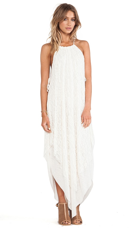 Free People Olympia Lace Dress in Ivory