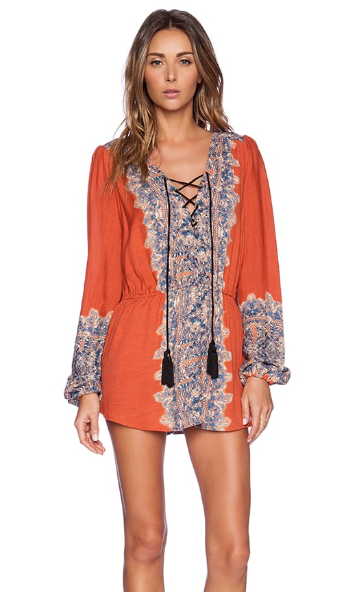 Free People Wildest Moments Tunic in Persimmon Combo | REVOLVE