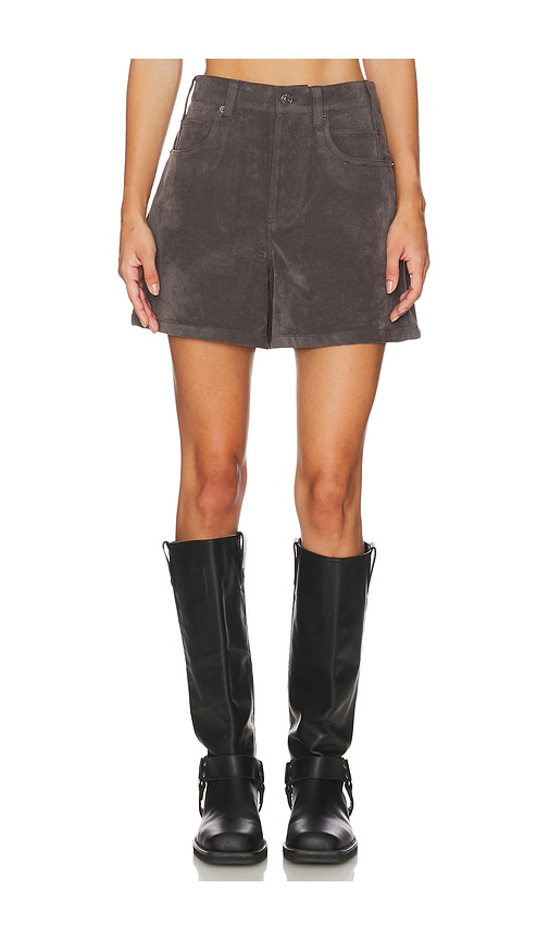 Free People Tippi Ä»¿éº‚çš®çÿ­è£¤ Â€“ Æ·±ç�°è‰². Å°ºç � 30 (also Â€“ 31, 32). In Gray
