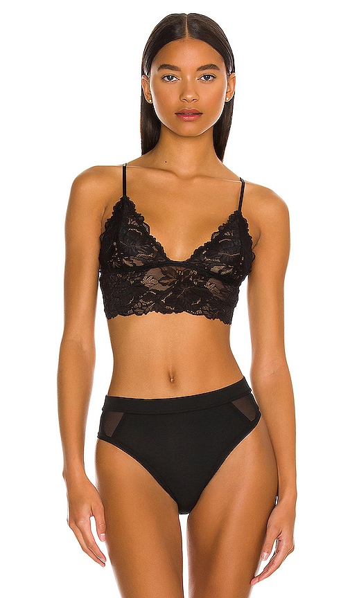 Free People Black Combo Everyday Lace Longline Bralette 2-Pack NWT Size XS
