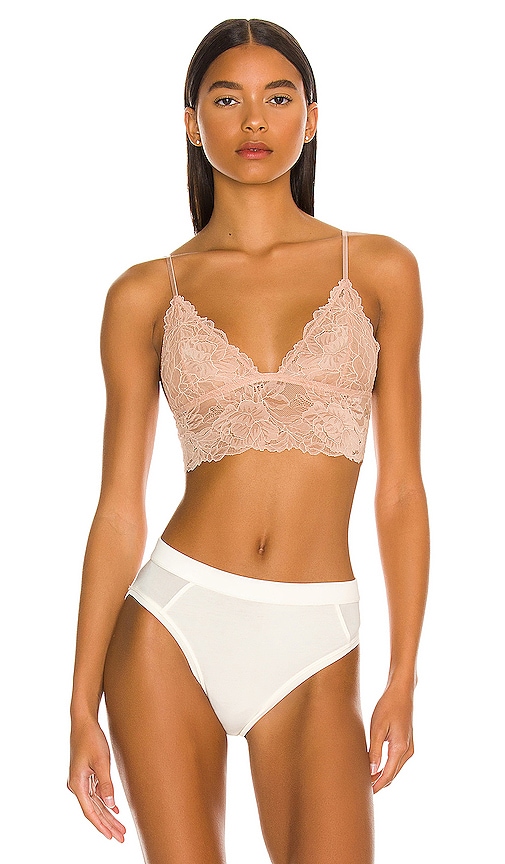 Shop Free People Everyday Lace Longline Bra In Tuscany