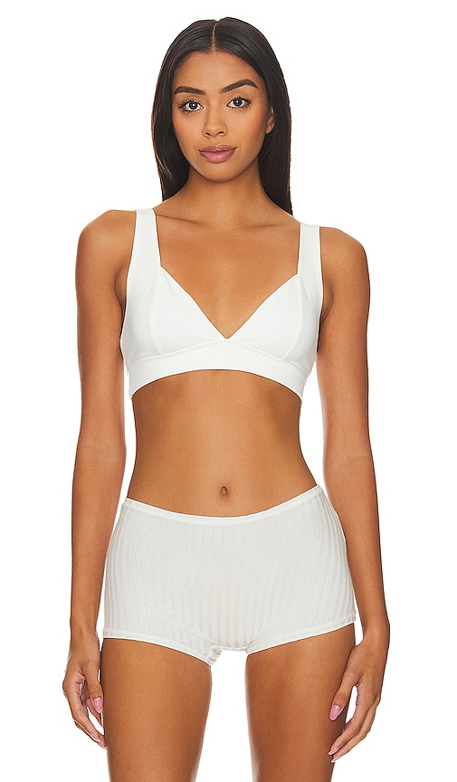 Free People X Intimately Fp Duo Corset Bralette In Ivory
