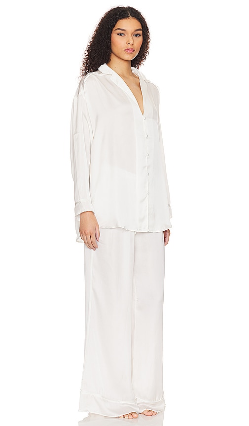 Shop Free People X Intimately Fp Dreamy Days Solid Pj In Ivory