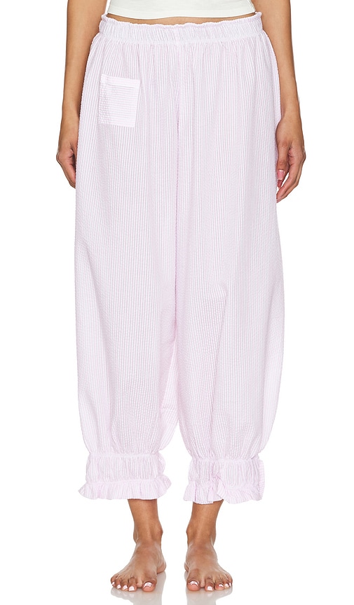 Shop Free People X Intimately Fp Cloud Nine Pajama Set In Baby Pink Combo