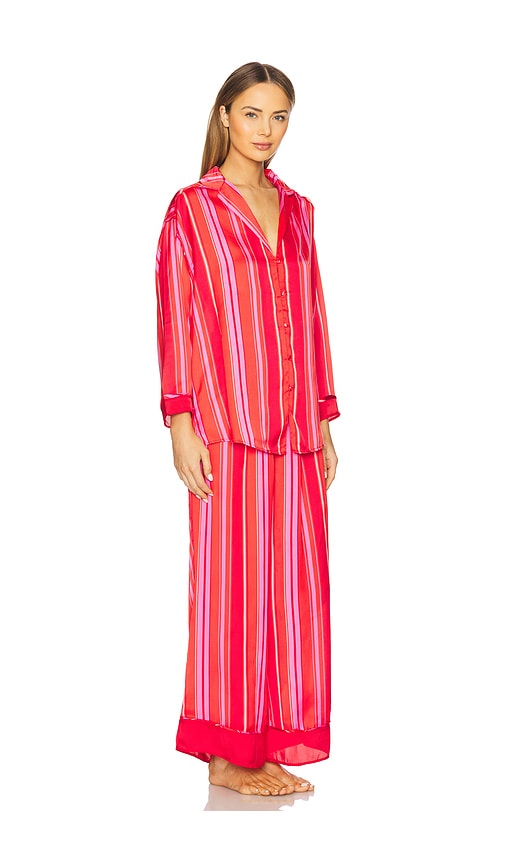 Shop Free People X Intimately Fp Dreamy Days Pajama Set In Berry Combo