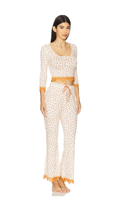 x Intimately FP Stolen Dance Sleep Set In Cream Combo in Cream. - size XL (also in L, M, S, XS)