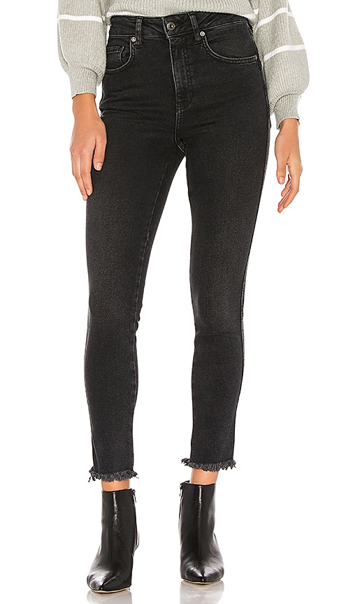Free People High Rise Jegging in Black 