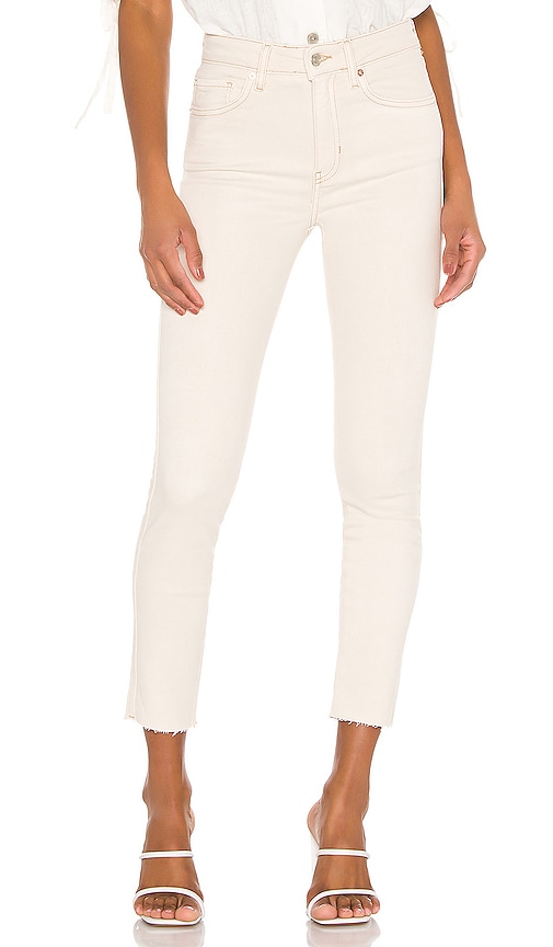 high rise khaki jeggings