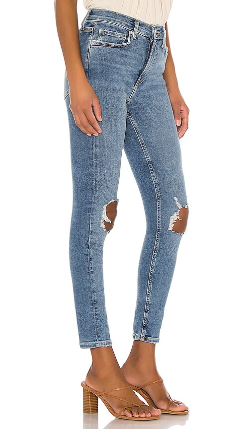 free people high rise busted skinny jean