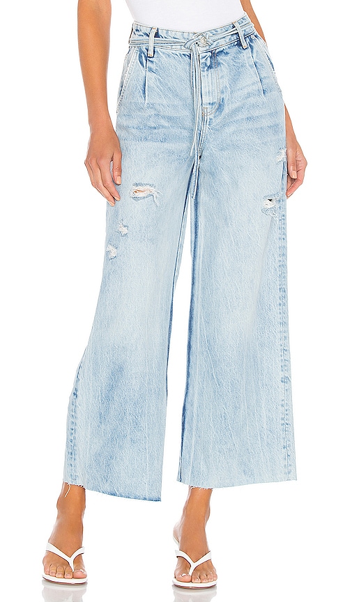 Free People Kinsey Crop Jean in Blue | REVOLVE