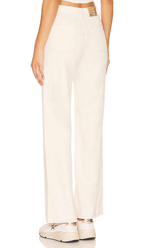  Free People Baggy Pants Mit Hohem Bund We The Free Tinsley In Ivory. Größe 24. Also In 26, 29, 30, 31, 32. 