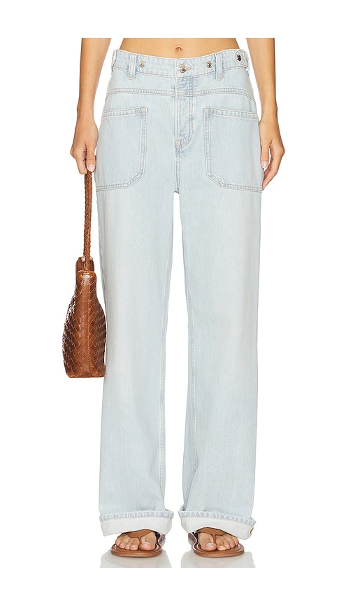 Free People x We The Free Palmer Cuffed Wide Leg In Daydream Blue