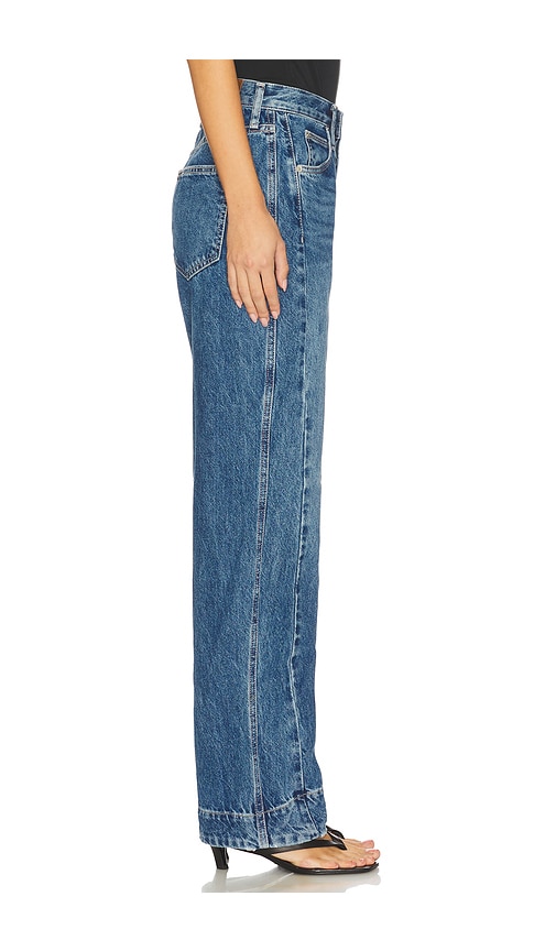  Free People X We The Free Stick Around Slim Curve In Stay For The Morning In Blue. Size 24. Also In 25, 26, 27, 28, 31. 