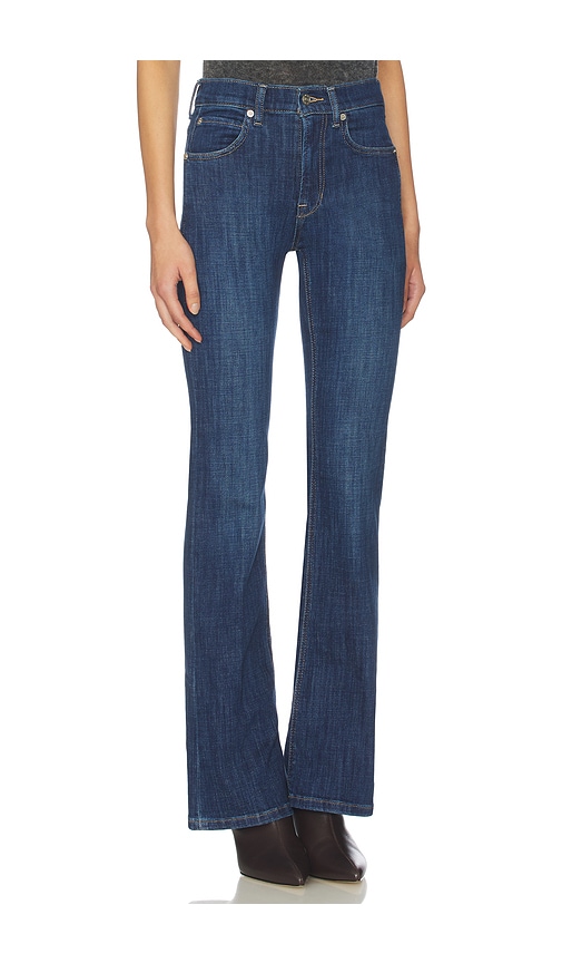  Free People Pantalones Rectos De Talle Alto Double Knot En Color Azul Talla 28  (también En 29, 31). 
