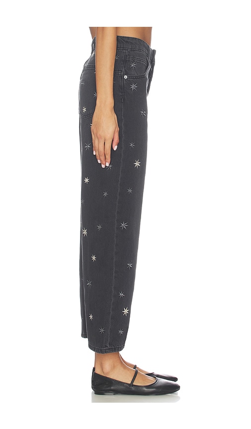  Free People X We The Free Deep Trance Shine Embroidered Boyfriend In Starry Night In Black. Size 30. Also In 31. 