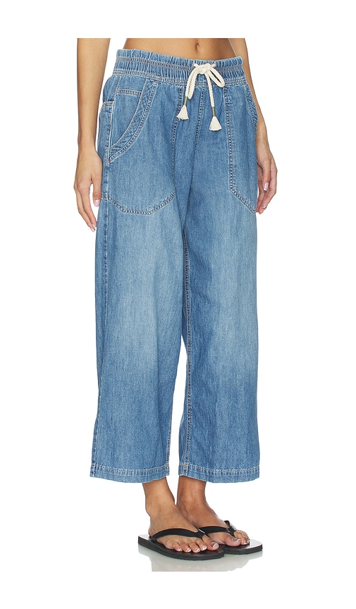 Free People Easy Peasy Pull On Jeans In No Problem In Blue