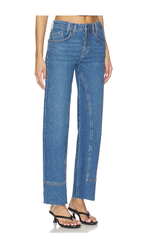  Free People Recto De Tiro Medio Risk Taker En Color Azul Talla 24  (también En 25, 26, 27, 28, 29, 30, 31, 32). 