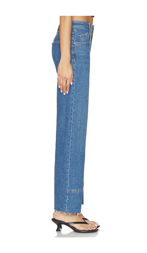  Free People Gerade Jeans Mit Mittelhohem Bund Risk Taker In Blue. Größe 29. Also In 30, 31, 25, 26, 27, 28, 32, 24. 