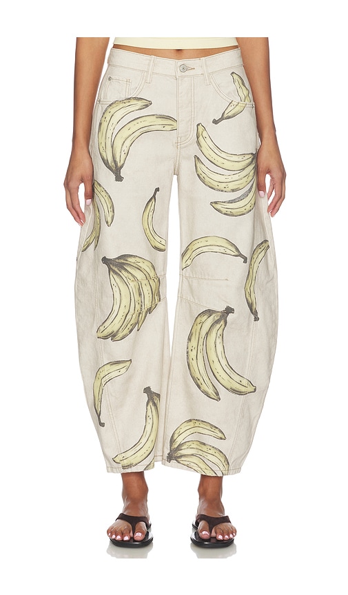 Free People Good Luck Printed Jean - Women's Clothing