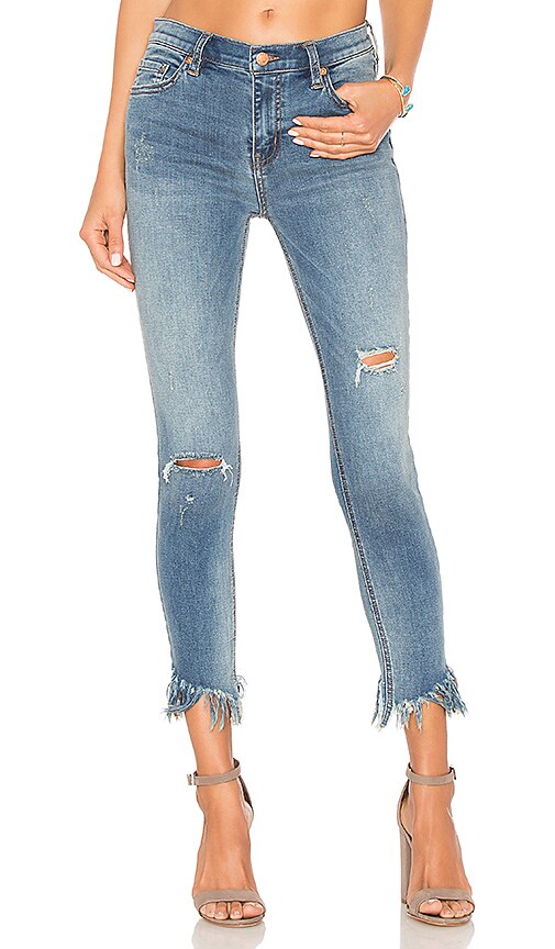 Great Heights Frayed Skinny Jean in Sky 