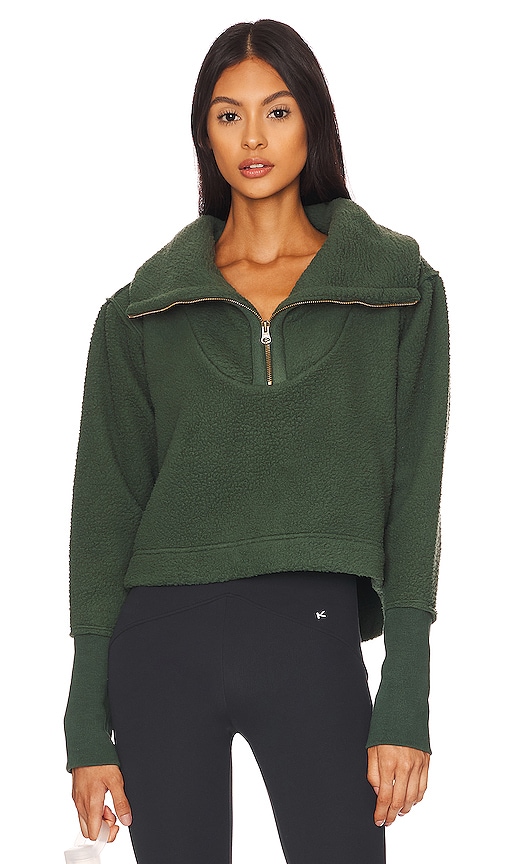 Free People Poppy Pullover in Forest Pine | REVOLVE