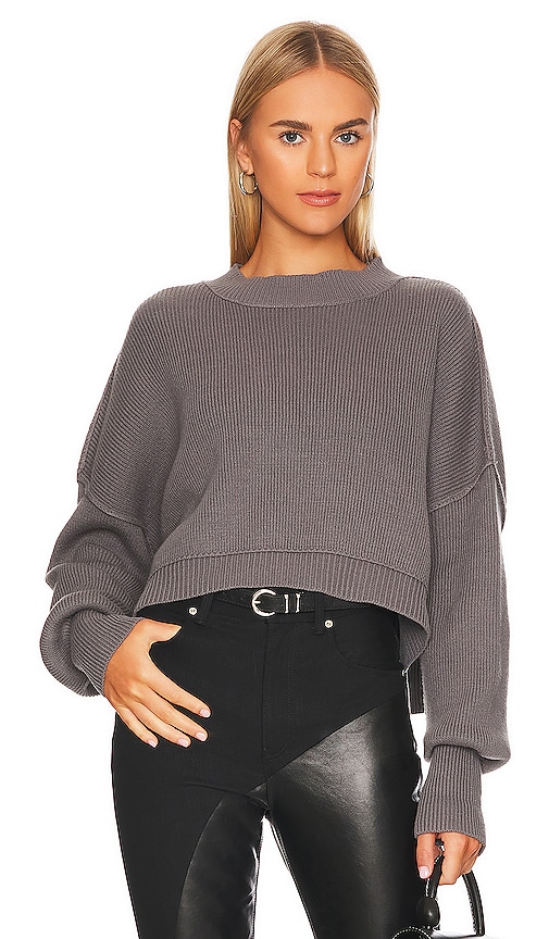 Free People Easy Street Crop Pullover - Camel