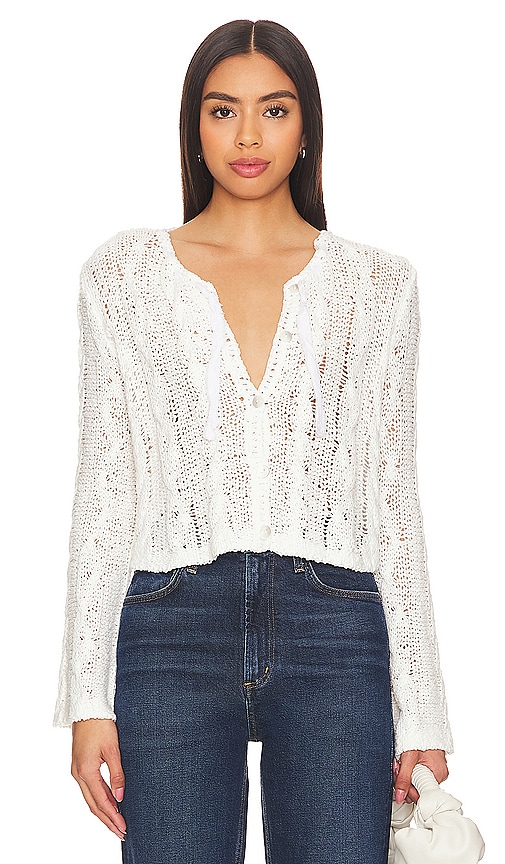 Shop Free People Robyn Cardi In Bright White
