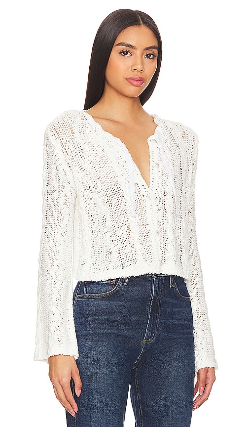 Shop Free People Robyn Cardi In Bright White