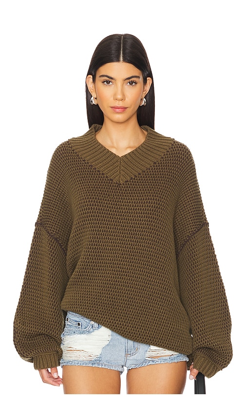 Shop Free People Maisie Sweater In Olive