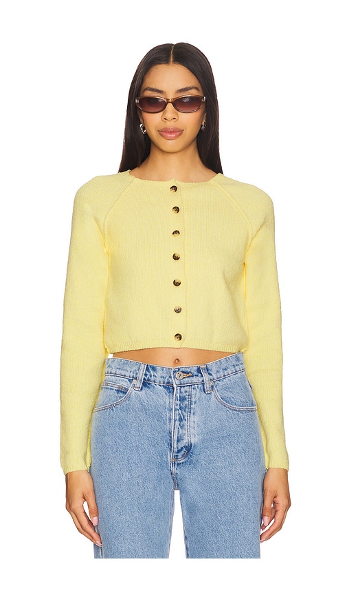 Sydney Shrunken Cardi in Lemon. - size XS (also in S)