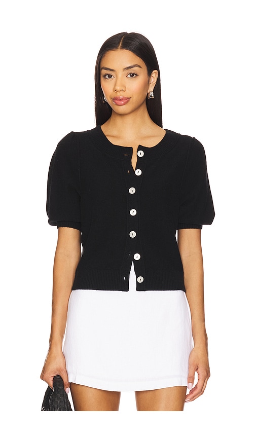 Isla Solid Cardi in Black. - size XL (also in L, M, S, XS)